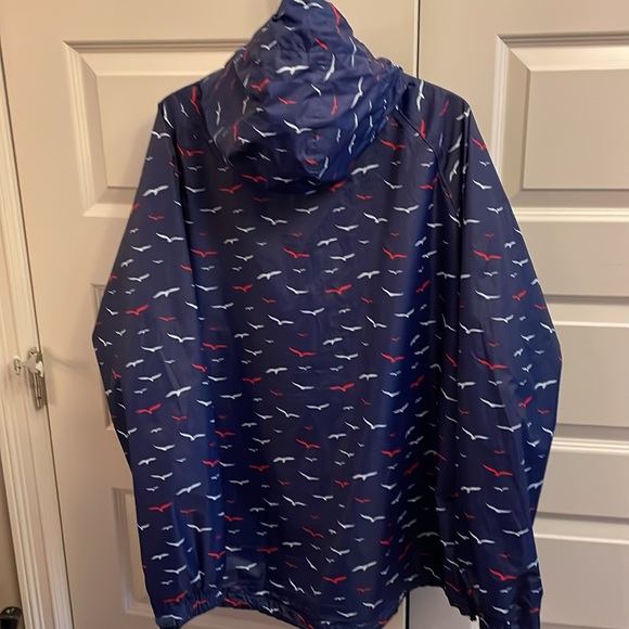 Ladies size 16 (similar XXL) blue rain jacket/windbreaker - Picture 3 of 3
